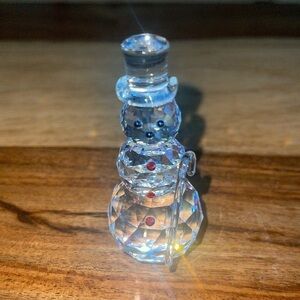 Zoo Faceted Austrian Crystal Snowman Figurine